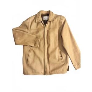 Wilson's Classic Tan Leather Jacket - Size Medium